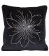Soft Velvet Cushion in Black Color with Crystal applications