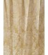 Rideau en jacquard de coton couleur or avec motif blanc classique