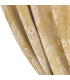 Rideau Jacquard en coton couleur or avec motif blanc classique