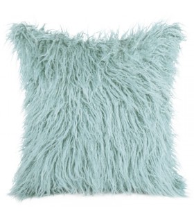 Cushion In Mint Color made in Eco Fur 45 x 45 cm