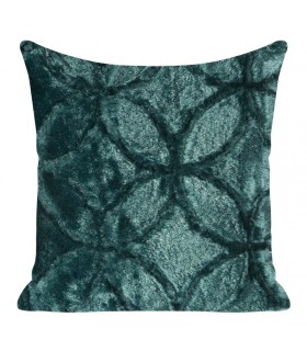 Cuscino Decorativo in tessuto effetto pelliccia, con Disegno Geometrico, 45 x 45 cm