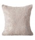 Decorative Pink  cushion in fur effect fabric, with Mandala Design, 45 x 45 cm