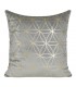 Silver Velvet cushion decorated with a Golden print