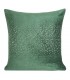 Green velvet cushion with crystals