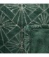 Coperta da letto verde con disegno geometrico, 150 x 200 cm
