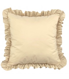 Cushion velvet with fringe