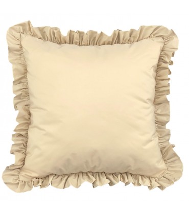 Cushion velvet with fringe