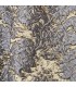 Jacquard Curtain Blue and Gold, Classic style, Baccarda Collection