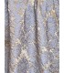 Rideau Jacquard Or - Bleu, Style Classique, Collection Baccarda