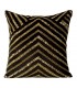 Cushion with sequins, Color: black and gold, 40 x 40 cm