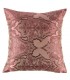 Damask motif Jacquard cushion, Bordeaux color, 40 x 40 cm