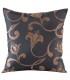 Cushion Jacquard with floral pattern, 40 x 40 cm, color brown