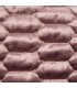 Couette en velours rose poudré pour lit double, 220 x 240 cm