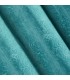 Turquoise Velvet Curtain with relief ornament, 140 x 250 cm