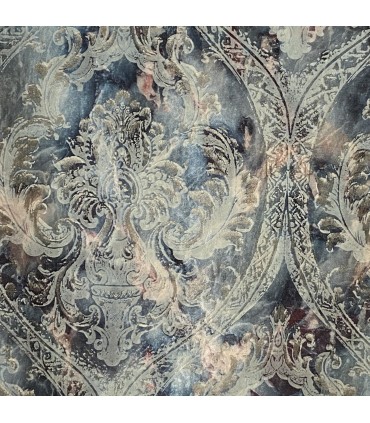 Elegance Curtains Nicole, melange of colors: turquoise, blue, cream