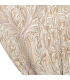 Beau rideau double jacquard de couleur crème avec motif blanc