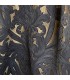 Rideau Double de Luxe en Jacquard de Nuances Or et noir, motif Baroque, coll. Bellezza Noir