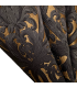 Tenda Doppia Jacquard di Lusso in colore Nero e Oro, motivo Barocco, coll. Bellezza Nero