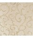 Elegant Double Curtains Cream - Gold color, coll Rome