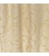 Elegant, Double, Cotton Curtains Cream - Gold color, made to measure,  coll Rome