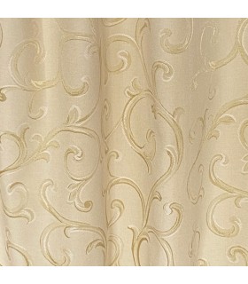 Elegant Cotton Jacquard Cream - Gold color, made to measure,  coll Rome