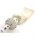 Tassel for Curtains with Crystals, Beige Color