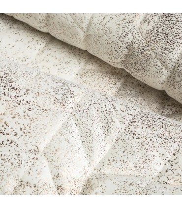 Copriletto Crema e Oro 170 x 210cm coll. Ilaria