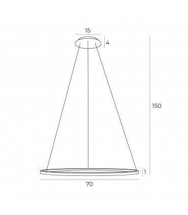 Modern Hanging Lamp LED wheel - Ring I