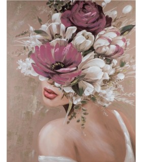Painting 80 x 100 cm - WOMEN IN FLOWERS