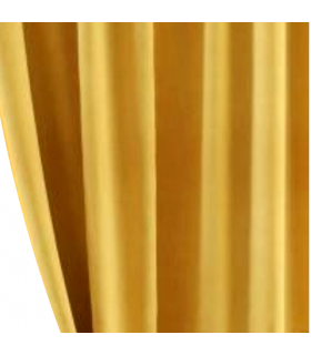 Tape Top Curtain 140x250cm Bel Velluto - Light Gold