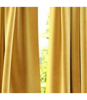 Tape Top Curtain 140x250cm Bel Velluto - Light Gold