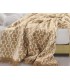 Coperta in Cotone double face coll. Sara Beige-Avorio 150 x 200