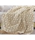 Coperta in Cotone double face coll. Sara Beige-Avorio 150 x 200