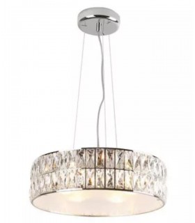 Modern Hanging Lamp with glass crystals coll. Elena