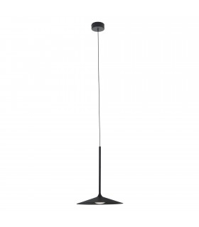 Modern, Black LED Ceiling Lamp, coll. EVA