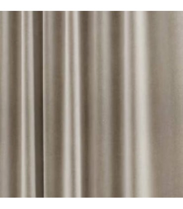 Rideau avec Galon Fronceur 140x250cm Bel Velluto - Marron Clair