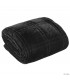 Soft quilted Bedcover Black 220x240cm Milano