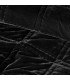 Soft quilted Bedcover Black 220x240cm Milano