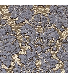 Fabric for Curtains Jacquard in gold -  blue colors Lady Blue 280cm