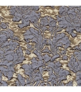 Tessuto per Tende  Jacquard  in color oro - blu Lady Blue 280cm