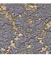 Tessuto per Tende  Jacquard  in color oro - blu Lady Blue 280cm