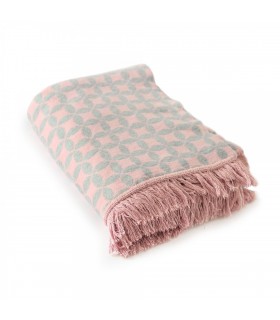 Coperta in Cotone Double Face coll. Mara Rosa 150 x 200 cm