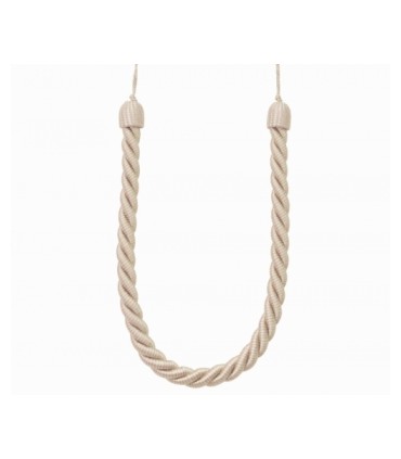 EMBRASSE CÂBLÉ longue pour Rideaux 97 cm, beige clair, SAN MARINO