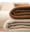 Soft Wool Blanket Neutral Colors 130x170cm Coll. Sahara Beige