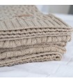 Soft and Warm Wool Blanket 130x170cm TIARA color Cappuccino