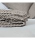 Blanket with Decorative Texture in Cotton Neutral Colors 130x170cm Coll. Morgan Beige