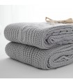 Cozy Wool Blanket Neutral Colors 130x170cm coll. Natura Grey