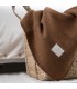 Soft Wool Blanket Neutral Colors 130x170cm Coll. Sahara Color Hazelnut