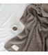 Blanket with Decorative Texture in Cotton Neutral Colors 130x170cm Coll. Morgan Beige