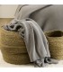 Couverture  Chaud en Coton 130x170cm Coll. Dune Gris